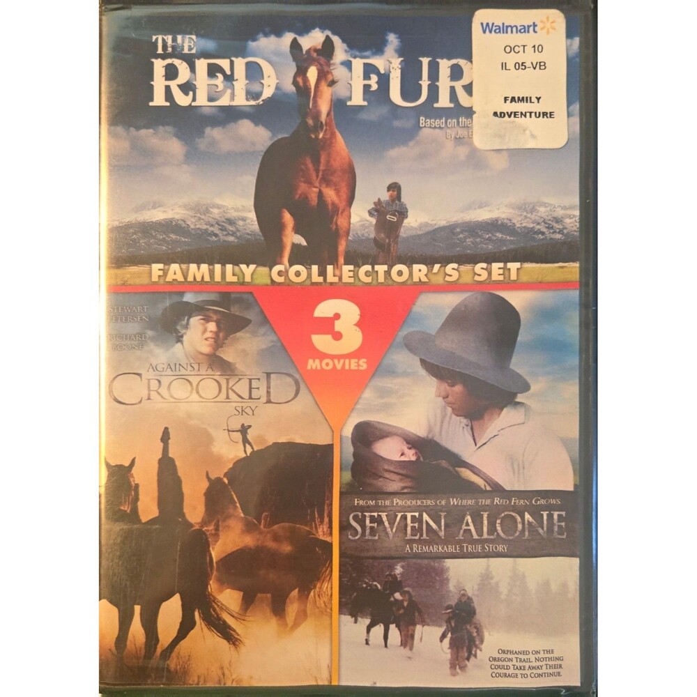 Family Adventure 3-Movie DVD Set The Red Fury Seven Alone Against Crooked Sky